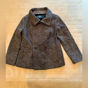 Banana Republic jacket: tweed double breasted jacket with collar